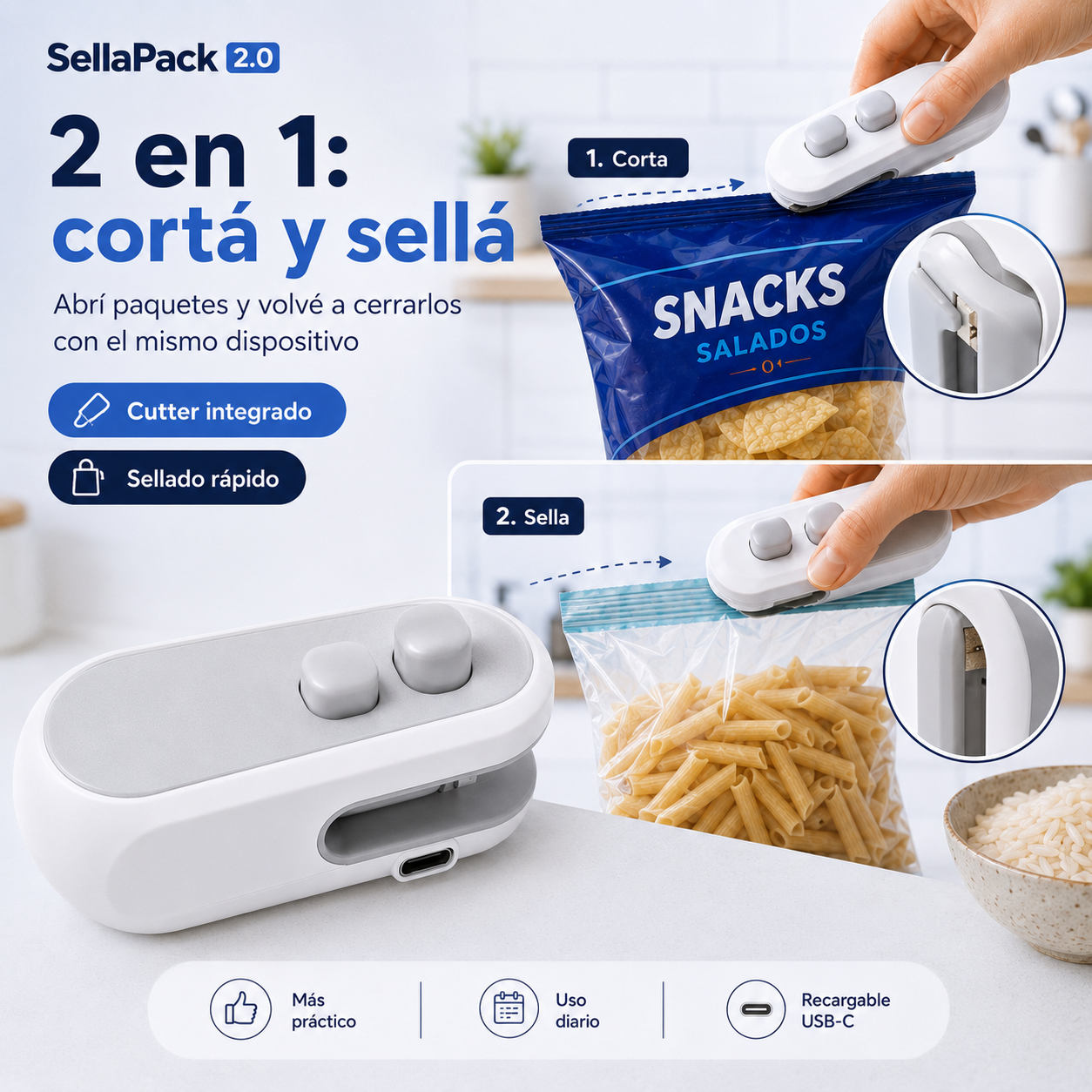 SellaPack 2.0 con cutter integrado